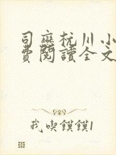 司恋杭川小说免费阅读全文无弹窗