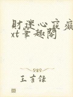 财迷心窍癫婆txt笔趣阁封面