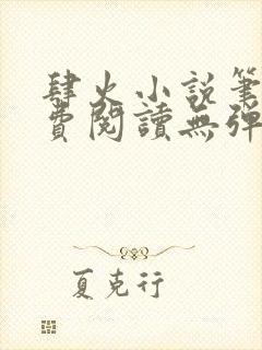 肆火小说笔趣免费阅读无弹窗