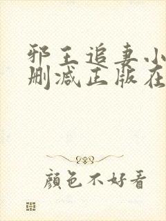 邪王追妻小说无删减正版在线阅读