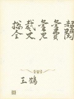 总裁爹爹超给力全文免费阅读