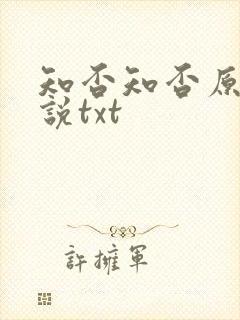 知否知否原著小说txt