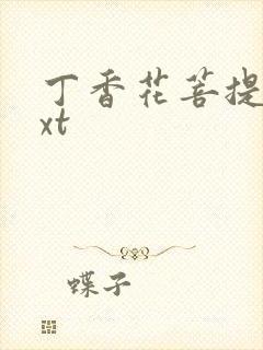 丁香花菩提树txt封面
