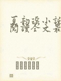 夏韵瑶小说免费阅读全文最新章节