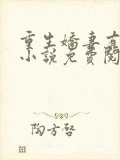 重生娇妻有点甜小说免费阅读全文封面