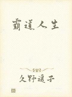 霸道人生封面
