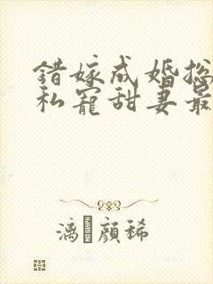 错嫁成婚总裁的私宠甜妻最新封面