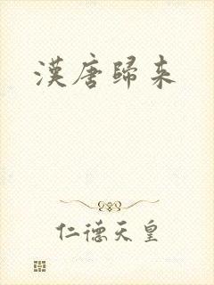 汉唐归来