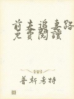 前夫追妻路漫漫免费阅读