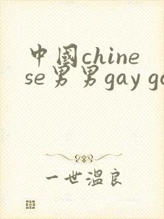 中国chinese男男gay gay激情av封面