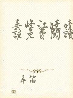 秦峰江晓晴的小说免费阅读