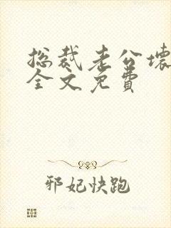 总裁老公坏又甜全文免费