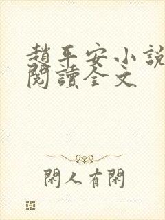 赵平安小说免费阅读全文封面