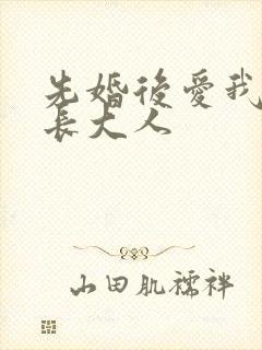 先婚后爱我的市长大人