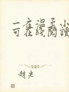 一夜温柔小说小可在线阅读
