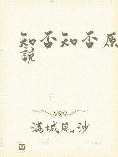 知否知否原著小说