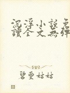 沉浮小说免费阅读全文无弹窗