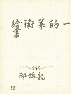 给卫莱的一封情书封面