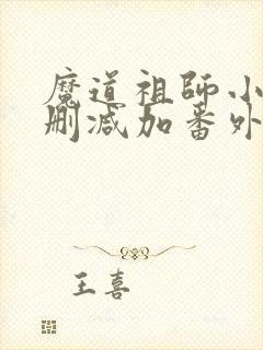 魔道祖师小说无删减加番外