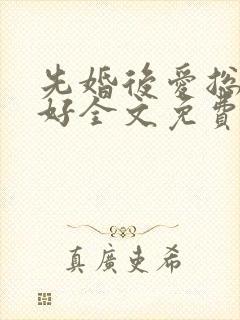 先婚后爱总裁你好全文免费阅读