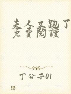 夫人又跑了小说免费阅读封面