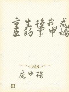 重生后我成了权臣的掌中娇