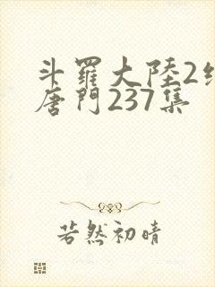 斗罗大陆2绝世唐门237集