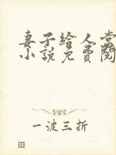 妻子给人当老婆小说免费阅读封面