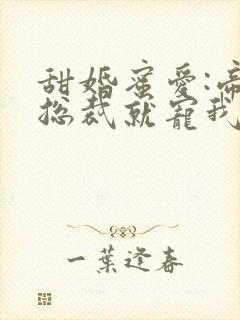 甜婚蜜爱:帝国总裁就宠我