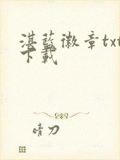 湛蓝徽章txt下载封面