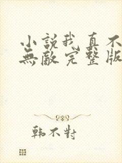 小说我真不想太无敌完整版未删减小说
