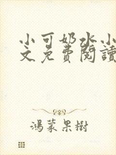 小可奶水小说全文免费阅读