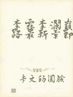李霖李澜巅峰之路最新章节列表