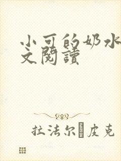 小可的奶水1全文阅读