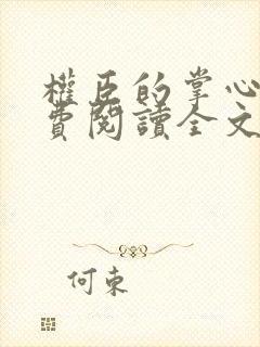 权臣的掌心宠免费阅读全文