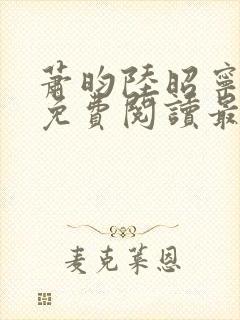 萧昀陆昭宁小说免费阅读最新章节更新内容