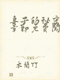 妻子的秘密全部章节免费阅读