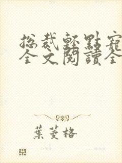 总裁轻点宠免费全文阅读全文