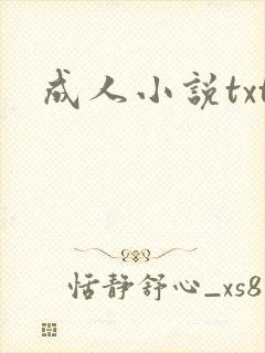 成人小说txt封面