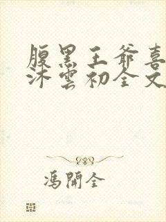 腹黑王爷喜当爹沐云初全文免费阅读