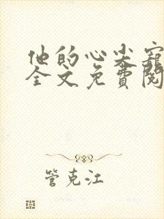 他的心尖宠小说全文免费阅读
