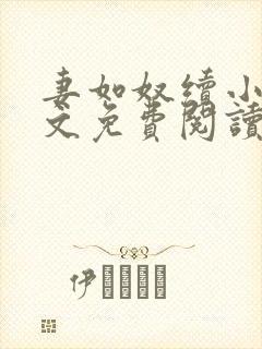 妻如奴续小说全文免费阅读封面
