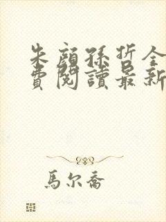 朱颜孙哲全文免费阅读最新章节