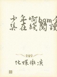 少年啊bgm全集在线阅读免费下载