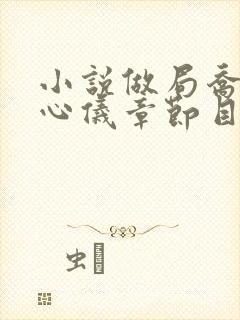 小说做局乔梁叶心仪章节目录封面