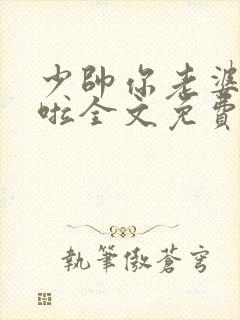 少帅你老婆又跑啦全文免费阅读封面