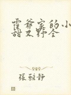 霍爷家的小祖宗甜又野全