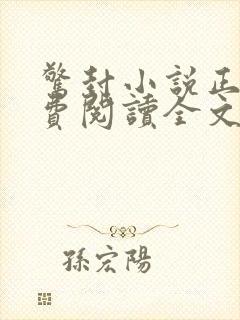 惊封小说正版免费阅读全文无弹窗封面