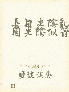 长日光阴乱作一团光阴似箭眇眇