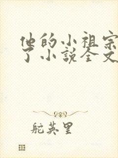 他的小祖宗甜爆了小说全文免费阅读